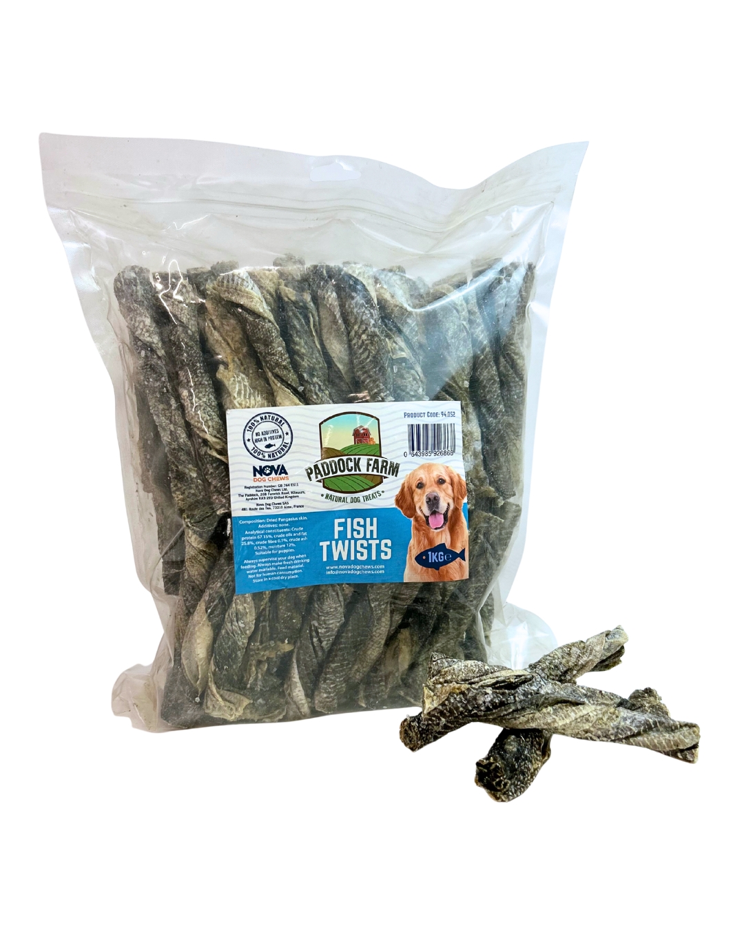 Fish Skin Twists 1kg (New Manufacturer - Thicker Twists)