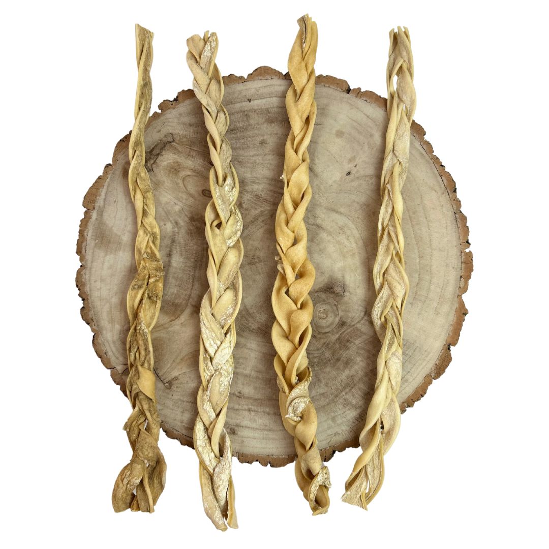 XL 50cm Beef Skin Braided (15 pack) - Image 2