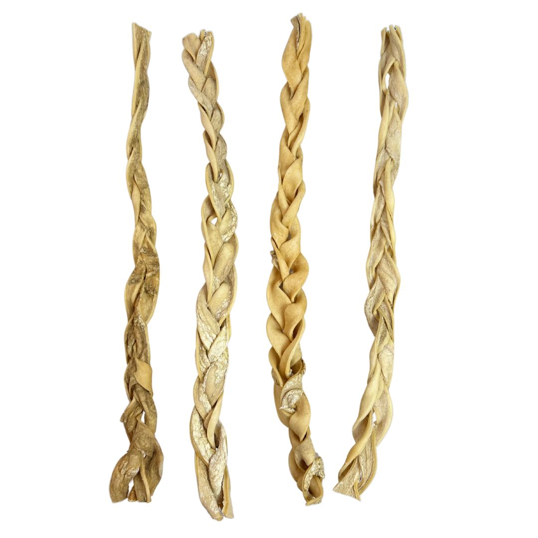 XL 50cm Beef Skin Braided (15 pack) - Image 3