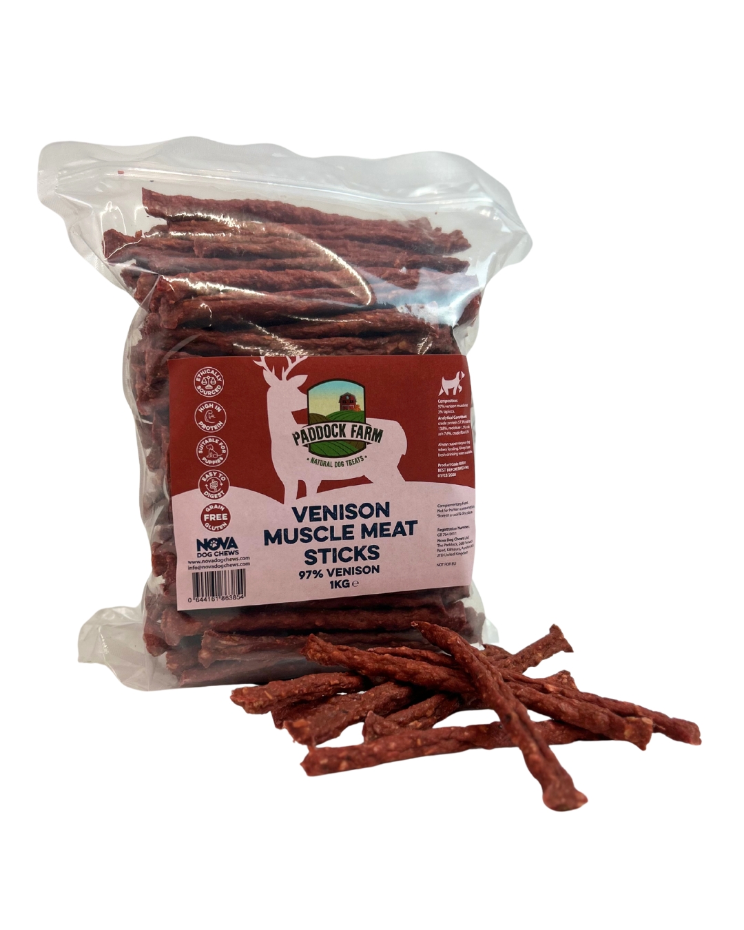 Muscle Meat Sticks Venison 1kg