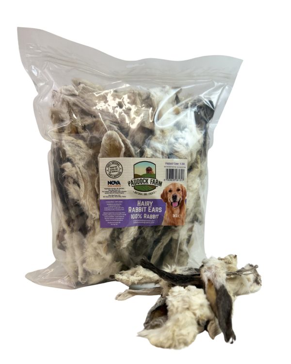 Hairy Rabbit Ears 1kg - Nova Dog Chews